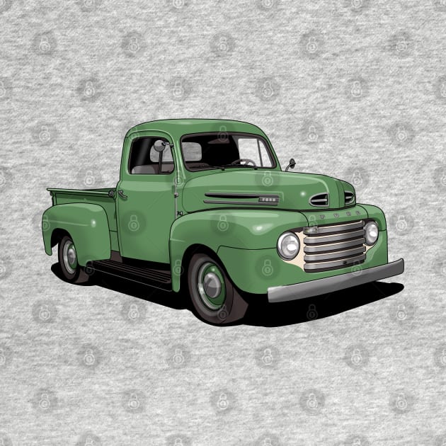 1950 Ford F1 Pickup Truck in light green by candcretro